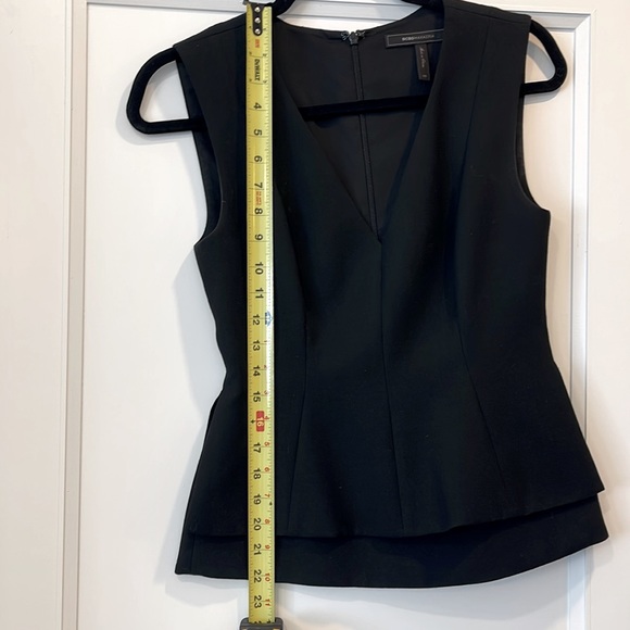 BCBG XS Black peplum top. - Picture 4 of 6